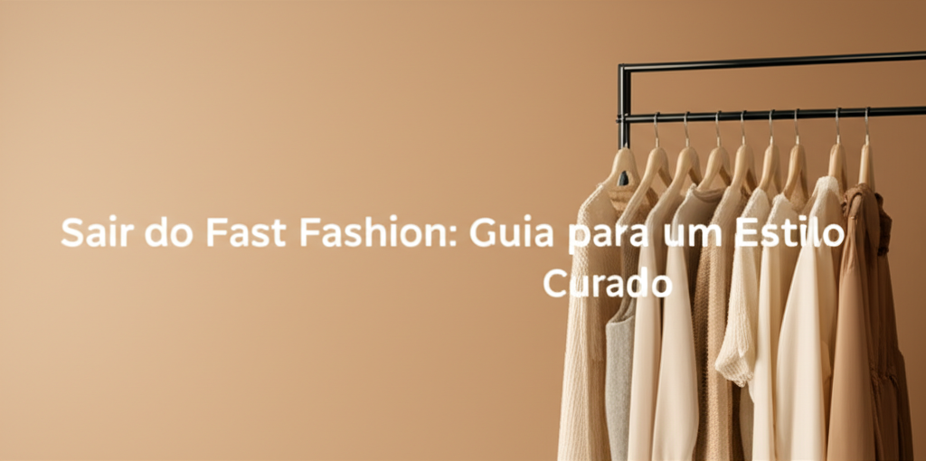 Lifestyle e moda: Sair do Fast Fashion: Guia para um Estilo Curado